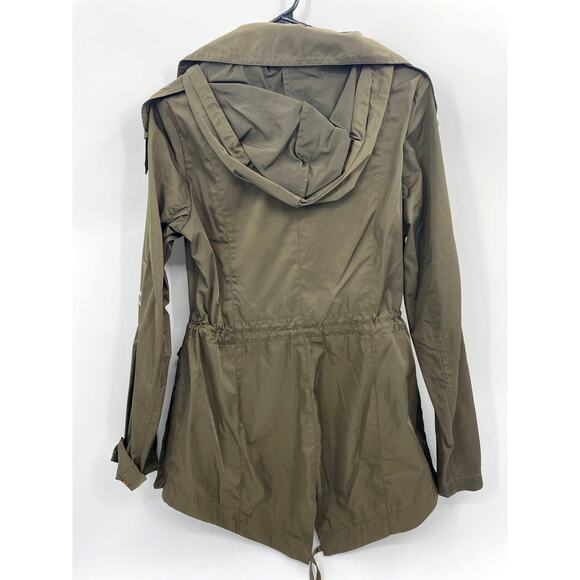 BCBGENERATION Hooded Utility Full Zip Jacket Womens Size S Full Zip Lightweight - Picture 2 of 7